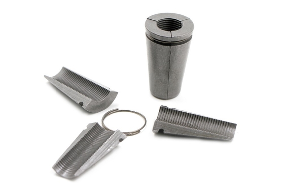 Steel 20CrMnTi 2 / 3 Pieces Post Tensioning Wedge Anchor For Prestressed Concrete