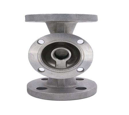 Three Way Valve 316 Stainless Steel Flanges Connection Ball Valve Body