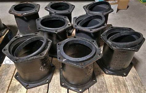 C153 Ductile Iron MJ Solid Long Sleeve Mechanical Iron Casting 3" - 24" Size